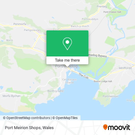 Port Meirion Shops map