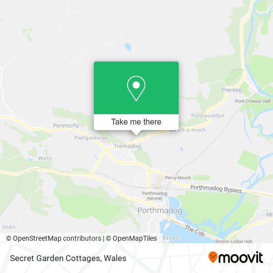Secret Garden Cottages map