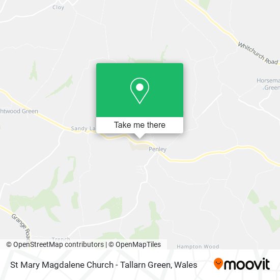 St Mary Magdalene Church - Tallarn Green map