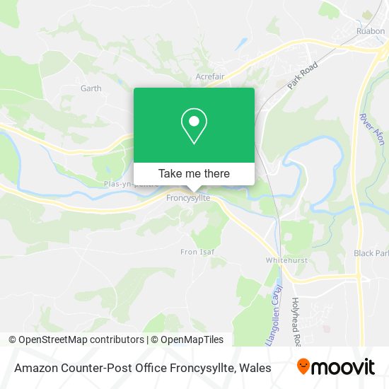 Amazon Counter-Post Office Froncysyllte map