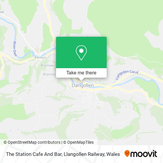 The Station Cafe And Bar, Llangollen Railway map