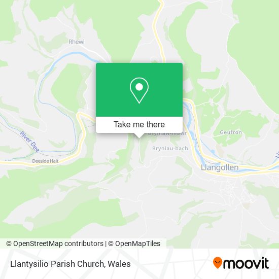 Llantysilio Parish Church map