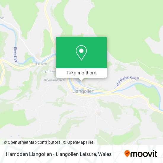 Hamdden Llangollen - Llangollen Leisure map