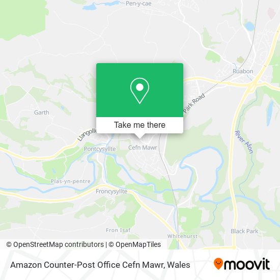 Amazon Counter-Post Office Cefn Mawr map