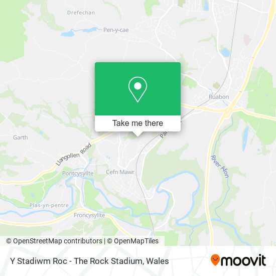 Y Stadiwm Roc - The Rock Stadium map