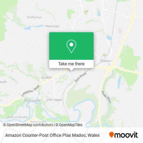 Amazon Counter-Post Office Plas Madoc map