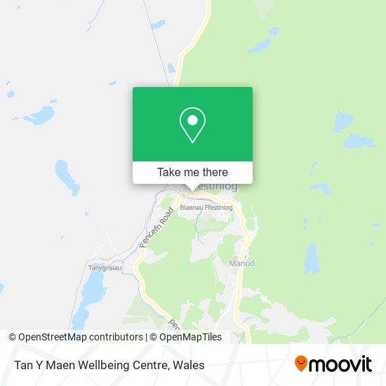 Tan Y Maen Wellbeing Centre map