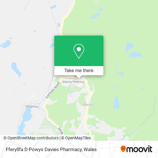 Fferyllfa D Powys Davies Pharmacy map