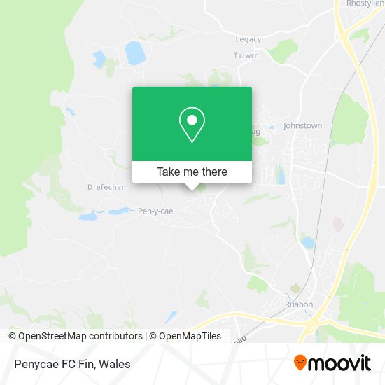Penycae FC Fin map