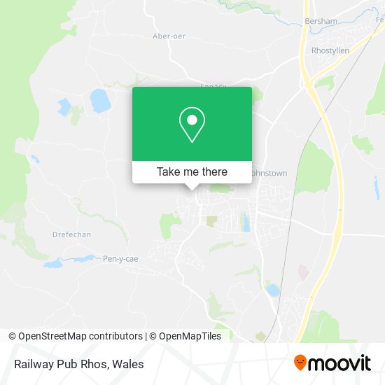 Railway Pub Rhos map