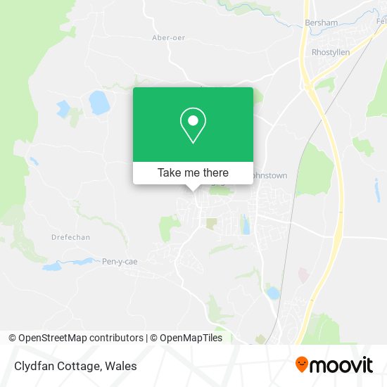 Clydfan Cottage map