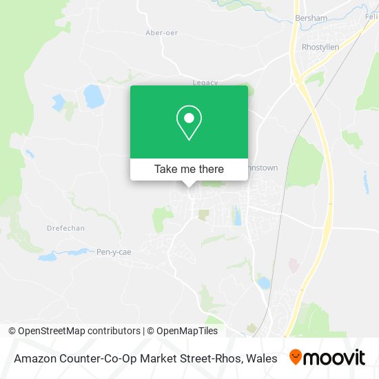 Amazon Counter-Co-Op Market Street-Rhos map