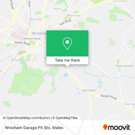 Wrexham Garage Pit Sto map