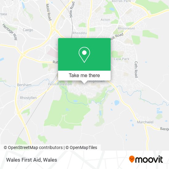 Wales First Aid map