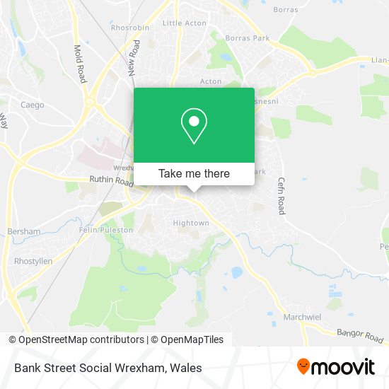Bank Street Social Wrexham map
