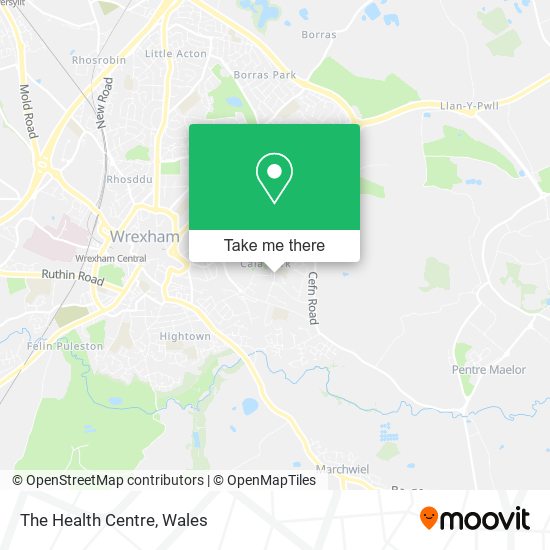 The Health Centre map