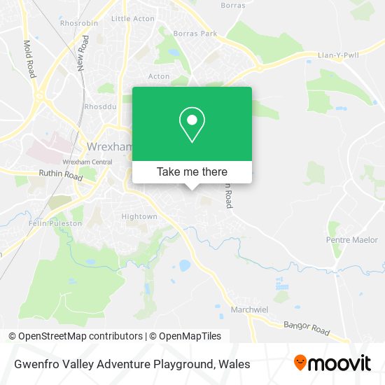 Gwenfro Valley Adventure Playground map