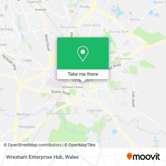 Wrexham Enterprise Hub map