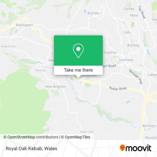 Royal Oak Kebab map