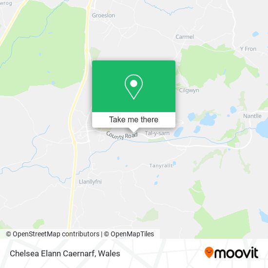 Chelsea Elann Caernarf map