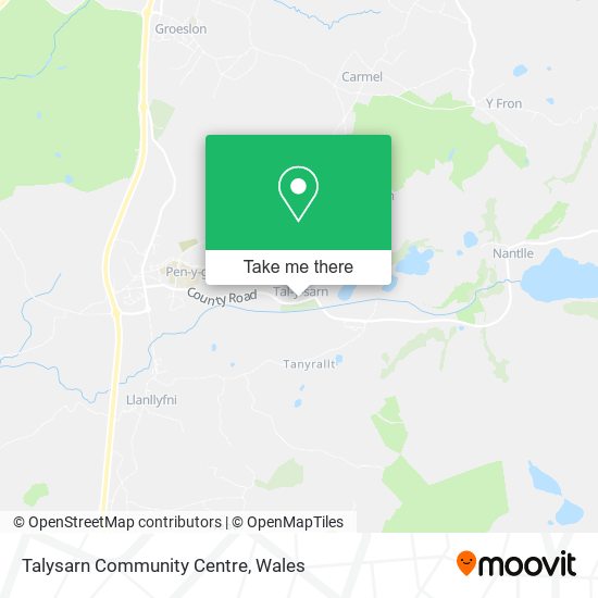 Talysarn Community Centre map