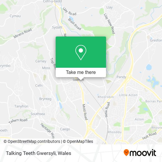 Talking Teeth Gwersyli map