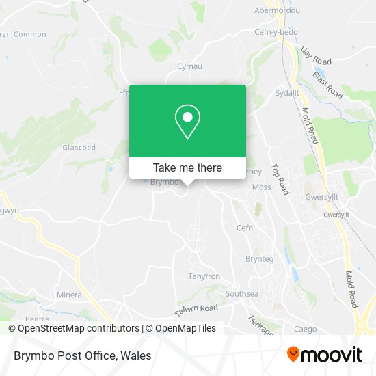 Brymbo Post Office map