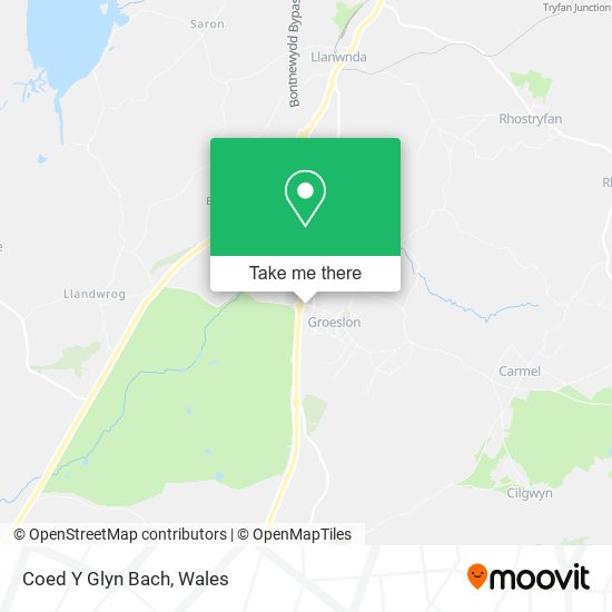 Coed Y Glyn Bach map