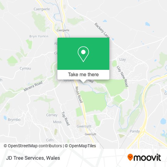 JD Tree Services map