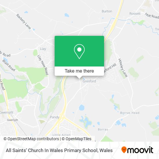 All Saints' Church In Wales Primary School map