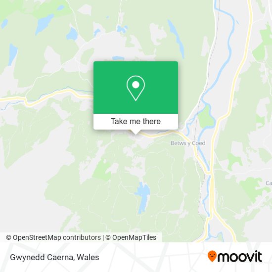 Gwynedd Caerna map