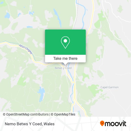 Nemo Betws Y Coed map