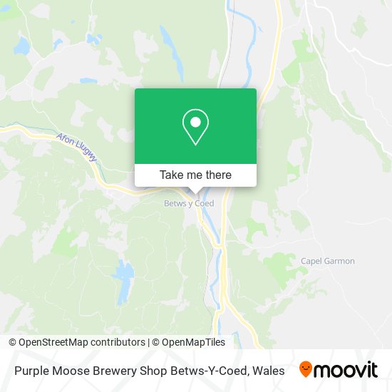 Purple Moose Brewery Shop Betws-Y-Coed map