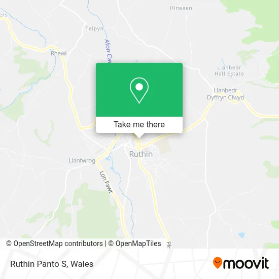 Ruthin Panto S map