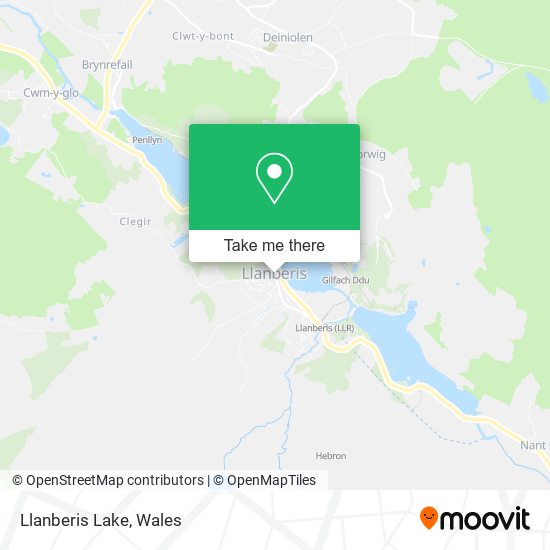 Llanberis Lake map