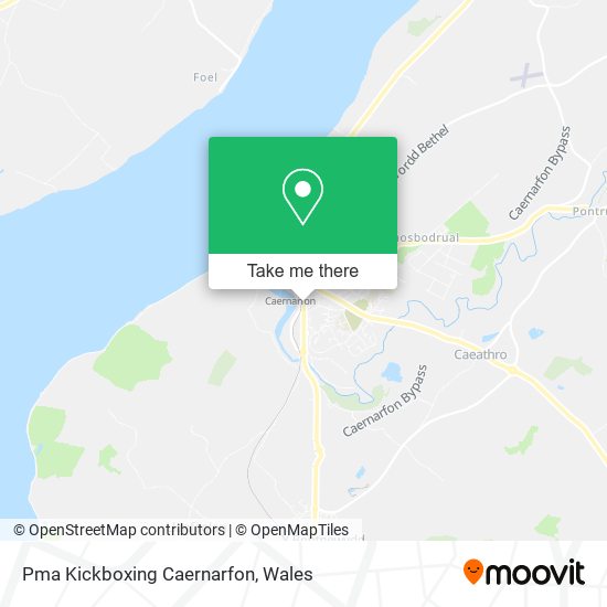 Pma Kickboxing Caernarfon map