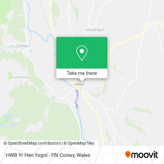 HWB Yr Hen Ysgol - Ffit Conwy map
