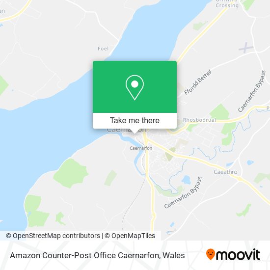 Amazon Counter-Post Office Caernarfon map