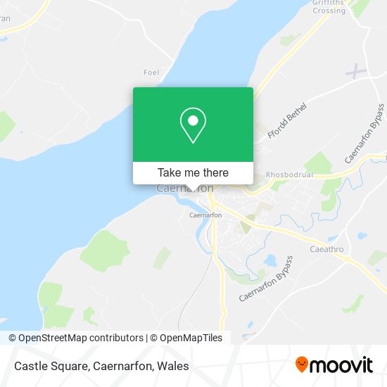 Castle Square, Caernarfon map