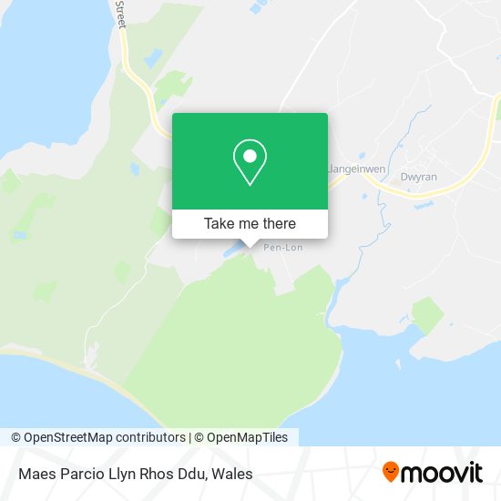 Maes Parcio Llyn Rhos Ddu map