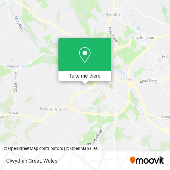 Clwydian Creat map