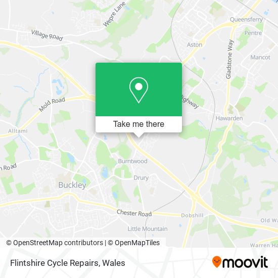 Flintshire Cycle Repairs map