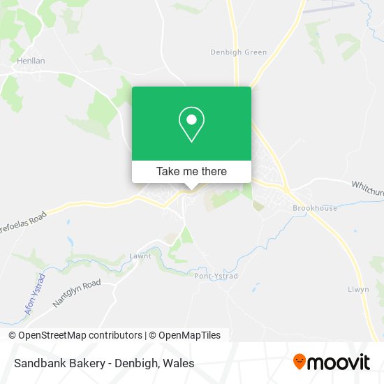 Sandbank Bakery - Denbigh map