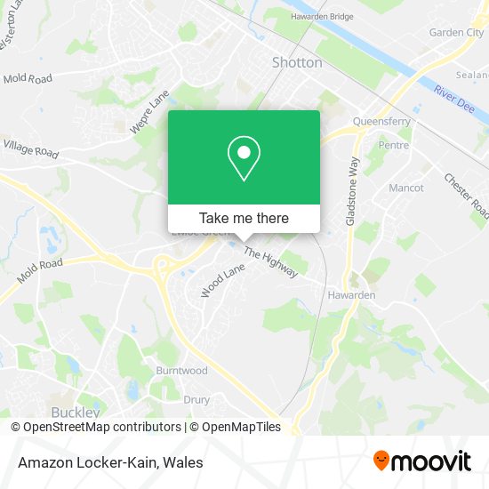 Amazon Locker-Kain map