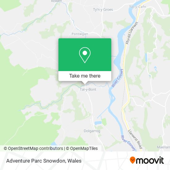 Adventure Parc Snowdon map