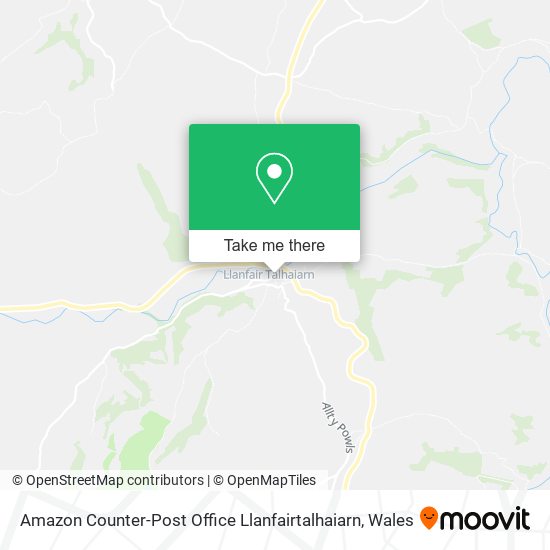 Amazon Counter-Post Office Llanfairtalhaiarn map