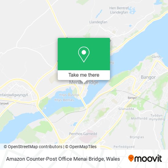 Amazon Counter-Post Office Menai Bridge map