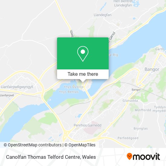 Canolfan Thomas Telford Centre map