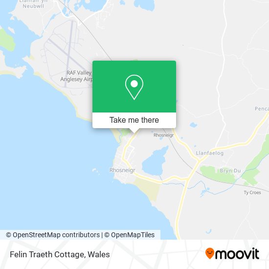 Felin Traeth Cottage map