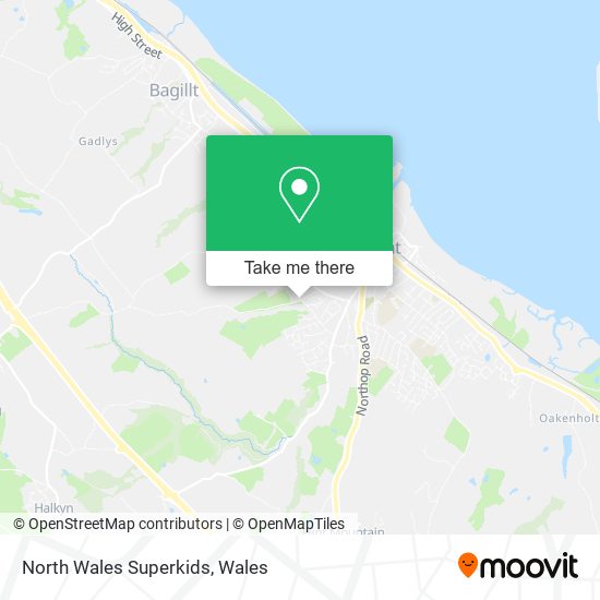 North Wales Superkids map